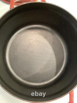 NOUVELLE Staub La Cocotte Enamelled Coated Cast Iron Dutch Oven 4 QT 9 3/8 24 Rouge