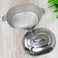 Nouveau faitout ovale en aluminium coulé Magnaware 5 Qt 4,8 L 11 + accessoires en boîte