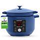 Nutrichef 6 Quart Four à Dutch Électrique 1500w Pot En Fonte Émaillée Avec Couvercle