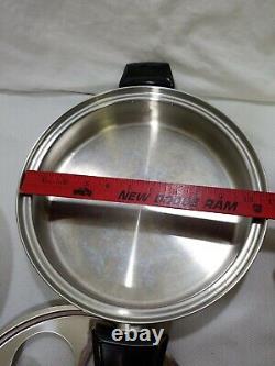 POÊLE DUTCH OVEN EN ACIER INOXYDABLE ROYAL QUEEN 5 PLIS MULTICŒUR 11 AVEC COUVERCLE HAUT DOME ŒUF