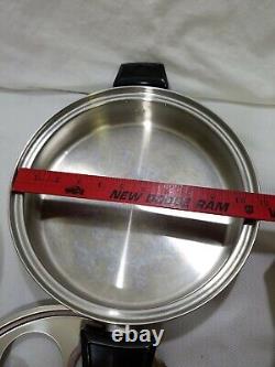 POÊLE DUTCH OVEN EN ACIER INOXYDABLE ROYAL QUEEN 5 PLIS MULTICŒUR 11 AVEC COUVERCLE HAUT DOME ŒUF