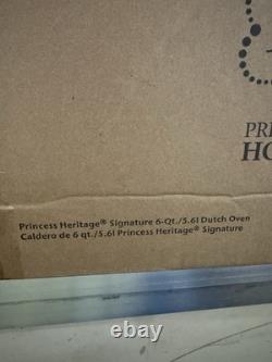 PRINCESSE HÉRITAGE SIGNATURE 6-QT. CASSEROLE EN FONTE 3675 159,95 $ SCEAU D'USINE