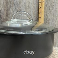 Pampered Chef Rockcrok faitout de 4 qt avec couvercle en verre noir envoi rapide