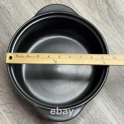 Pampered Chef Rockcrok faitout de 4 qt avec couvercle en verre noir envoi rapide