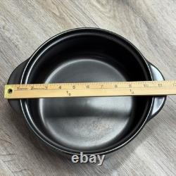 Pampered Chef Rockcrok faitout de 4 qt avec couvercle en verre noir envoi rapide