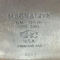 Plat à rôtir en magnalite Vtg Dutch Oven GHC avec couvercle et trépied USA