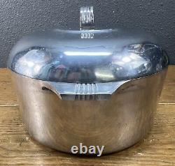 Plat à rôtir en magnalite Vtg Dutch Oven GHC avec couvercle et trépied USA