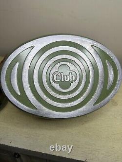 Plat à rôtir ovale en aluminium moulé sous pression Vintage Club avec couvercle, couleur avocat, 6 pintes, cocotte en fonte.