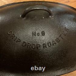 Plat à rôtir ovale en fonte Wagner Ware n°9 avec couvercle Dutch Oven #9 p/n 1289