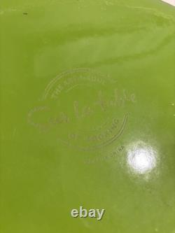 Pot en fonte vintage Sur La Table de grande taille avec couvercle, faitout ovale vert