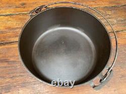 Pré Griswold Erie #9 Casserole à couvercle bas lisse à dôme bas