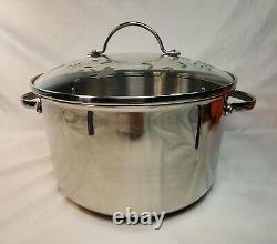 Princesse Maison Héritage Couvercle en acier inoxydable prêt à l'induction 6 Qt Cocotte