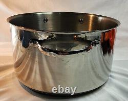 Princesse Maison Héritage Couvercle en acier inoxydable prêt à l'induction 6 Qt Cocotte