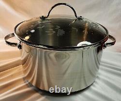 Princesse Maison Héritage Couvercle en acier inoxydable prêt à l'induction 6 Qt Cocotte