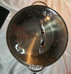 Princesse Maison Héritage Couvercle en acier inoxydable prêt à l'induction 6 Qt Cocotte