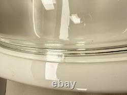 RARE CorningWare vintage noir Starburst cocotte en fonte de 4 pintes P-34-B avec couvercle Atomic