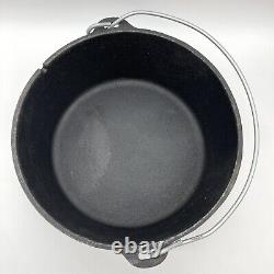 RARE IDOS Faitout en fonte Société internationale des casseroles néerlandaises Couvercle de camp 3 pieds