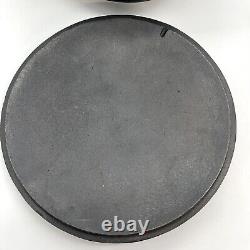 RARE IDOS Faitout en fonte Société internationale des casseroles néerlandaises Couvercle de camp 3 pieds