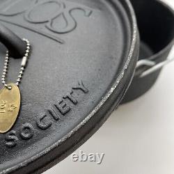 RARE IDOS Faitout en fonte Société internationale des casseroles néerlandaises Couvercle de camp 3 pieds