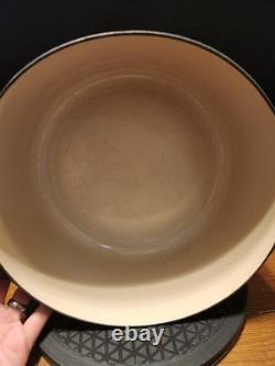 RARE Le Creuset 7,25 Qt Cocotte Ronde en Fonte Émaillée Bleu Nuit #28