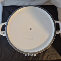 RARE Le Creuset Cocotte Blanche #24 4.5 Quarts 4.2 Litres