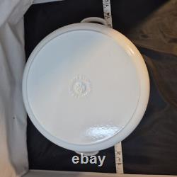 RARE Le Creuset Cocotte Blanche #24 4.5 Quarts 4.2 Litres