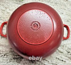 RARE Le Creuset MARMITE #26 Cocotte Rouge Cerise 4,25 L avec couvercle 10,75 L38
