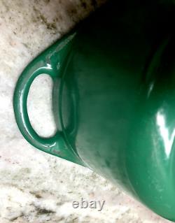 RARE VTG 1960's Cousances #12 (Le Creuset) Cocotte en fonte vert chasseur EUC