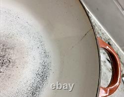 RARE VTG Le Creuset Brûlé Sienna 2 Quart Dutch Oven B/18 vers 1950