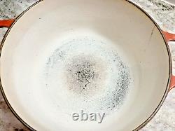 RARE VTG Le Creuset Brûlé Sienna 2 Quart Dutch Oven B/18 vers 1950