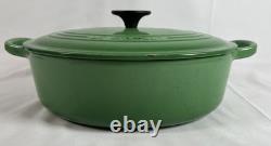 RARE Vintage Le Creuset Faitout Vert Forêt #27 4.25qt avec quelques éclats