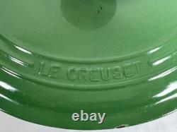 RARE Vintage Le Creuset Faitout Vert Forêt #27 4.25qt avec quelques éclats