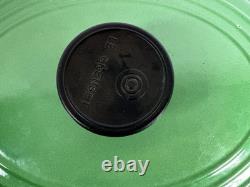 RARE Vintage Le Creuset Faitout Vert Forêt #27 4.25qt avec quelques éclats