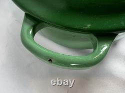 RARE Vintage Le Creuset Faitout Vert Forêt #27 4.25qt avec quelques éclats