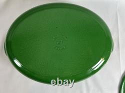 RARE Vintage Le Creuset Faitout Vert Forêt #27 4.25qt avec quelques éclats