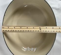 RARE Vintage Le Creuset Faitout Vert Forêt #27 4.25qt avec quelques éclats