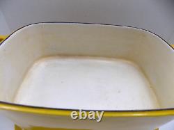 Rare MCM Dansk Belgique IHQ Fonte Émaillée Rôtissoire Casserole Néerlandaise avec Couvercle