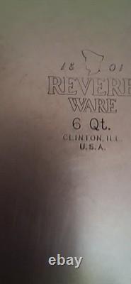 Revere Ware faitout en cuivre de 6 pintes avec insert vapeur et couvercle