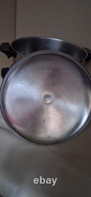 Revere Ware faitout en cuivre de 6 pintes avec insert vapeur et couvercle