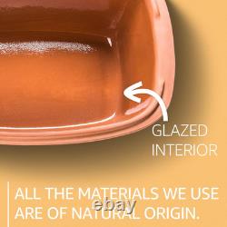 Rôtisseur en argile à revêtement antiadhésif Cocotte saine Cuisinier en argile polyvalent