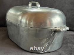 Rôtissoire Vintage MAGNALITE 17 Qt 4269 avec couvercle fissuré mais réparé FRANKENPOT À lire