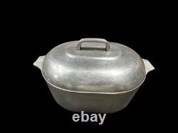 Rôtissoire Vintage Wagner Ware Magnalite 4265-8 Qt. Casserole en aluminium avec trépied