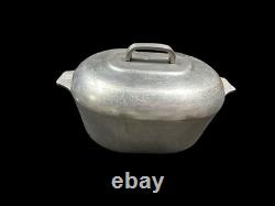 Rôtissoire Vintage Wagner Ware Magnalite 4265-8 Qt. Casserole en aluminium avec trépied