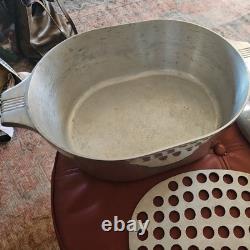 Rôtissoire Vintage Wagner Ware Sidney O Magnalite 4265-P 8 Qt avec trivet et couvercle