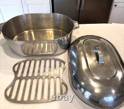 Rôtissoire à dinde Vintage Wagner Ware Sidney-0-Magnalite 4269 avec grille 17 QT