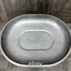 Rôtissoire ovale en aluminium coulé MAGNALITE GHC 8 Qt / 7,5 L vintage avec couvercle