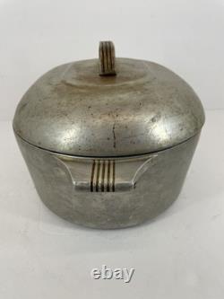 Rôtissoire ovale vintage Wagner Ware Magnalite avec couvercle 4265 P, fait en aluminium, cocotte en fonte émaillée de type Dutch Oven