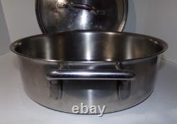 SITRAM 30R Casserole en Acier Inoxydable de 12 Pouces avec Couvercle et Base en Cuivre