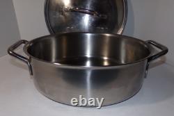 SITRAM 30R Casserole en Acier Inoxydable de 12 Pouces avec Couvercle et Base en Cuivre