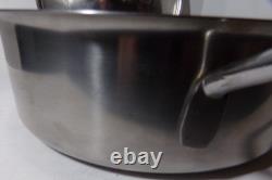 SITRAM 30R Casserole en Acier Inoxydable de 12 Pouces avec Couvercle et Base en Cuivre